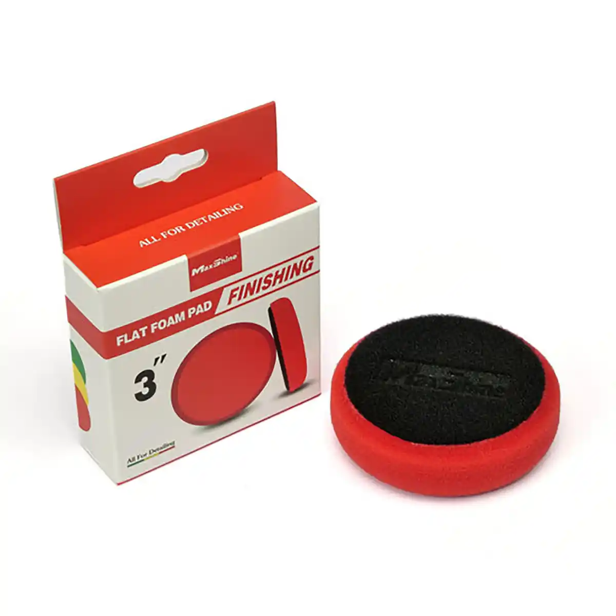 Maxshine Flat Foam Finishing Pad 3 Inch Foam Pad for Machine Polishing